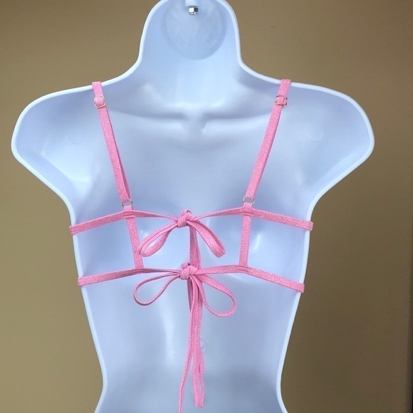 VICTORIA SECRET NEW Menorca Shimmer Bandeau Bikini Top - Picture 5 of 6